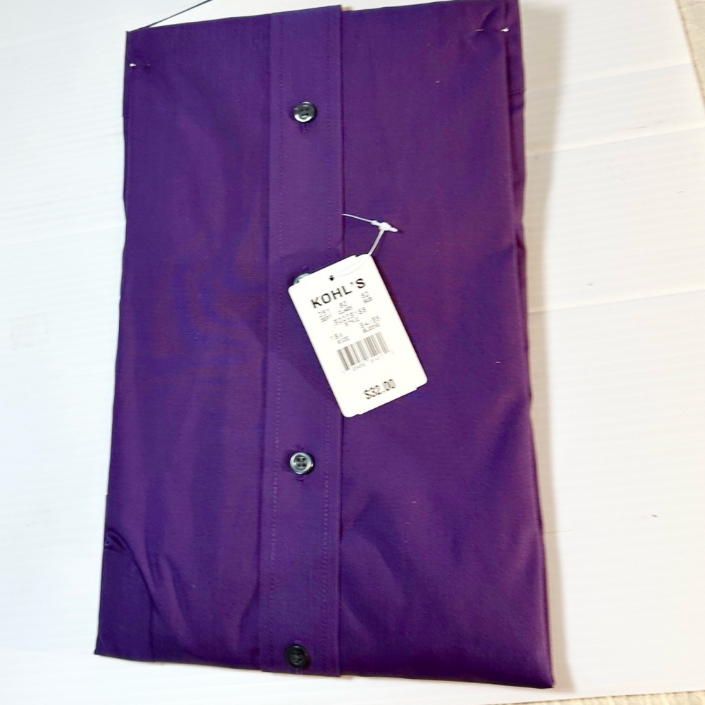 NWT Croft & Barrow Long Sleeve Shirt 18.5 - Picture 3 of 7